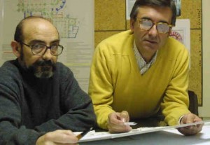 Los arquitectos Cosme Cuenca y Jorge Hevia (p.1966), presentaron su libro en Gijón