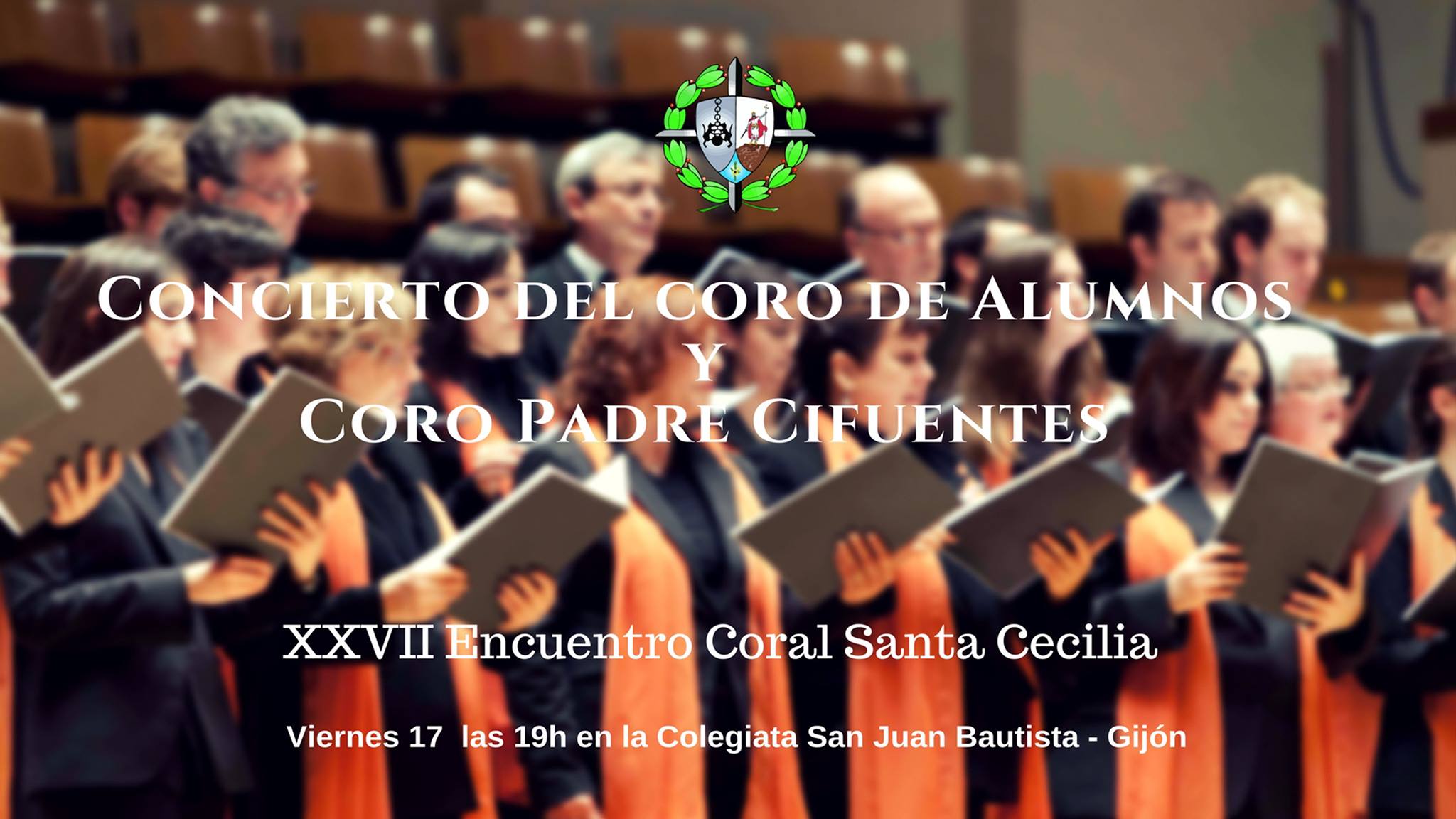 Actuación del Coro Padre Cifuentes y el Coro de Alumnos dirigidos por Víctor Rodríguez (p.1983)